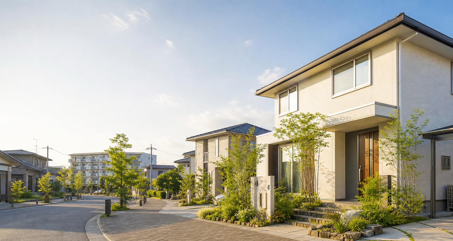 久留米市近郊の住宅街イメージ